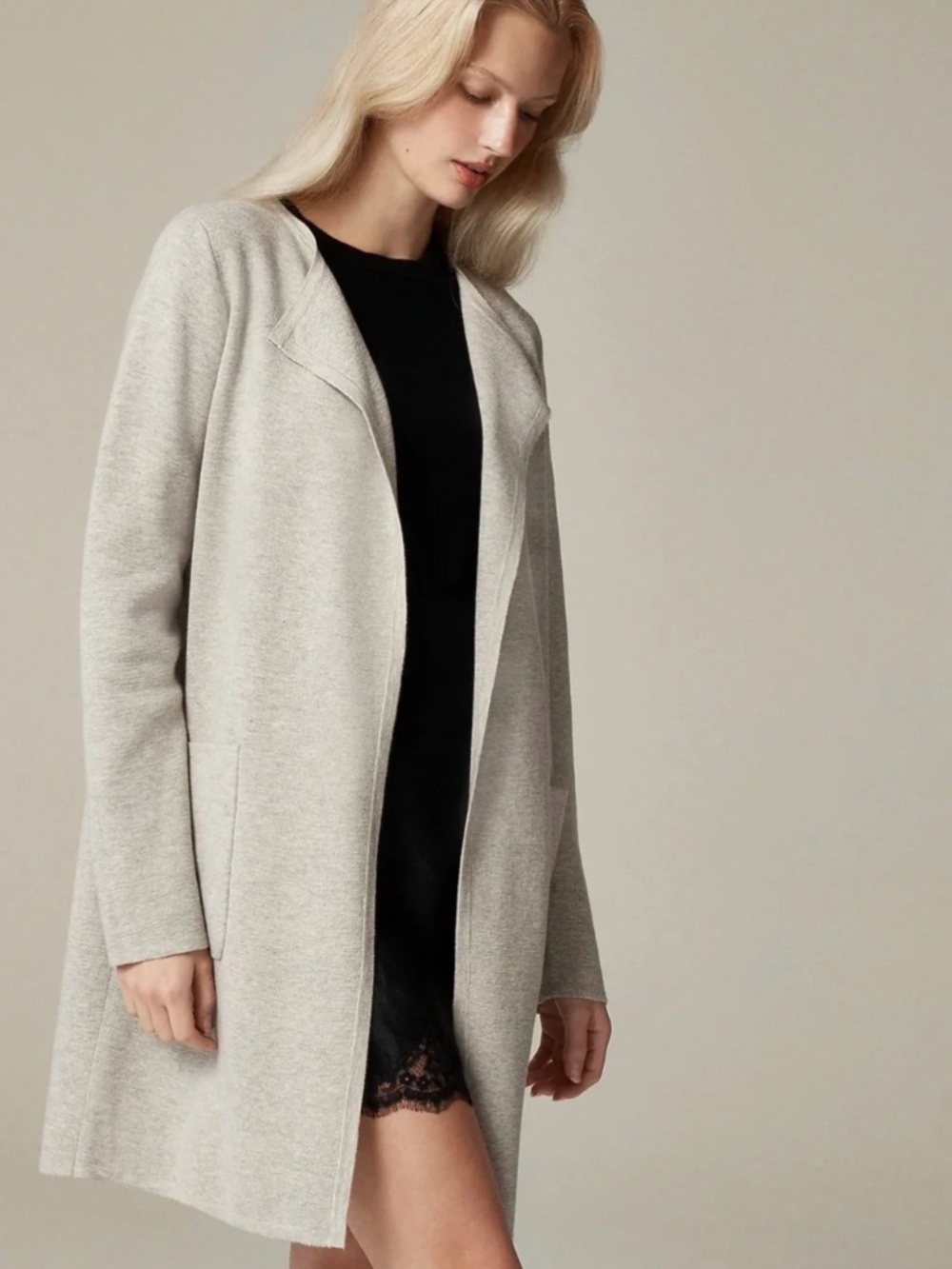 J Crew Juliette Collarless Cardigan